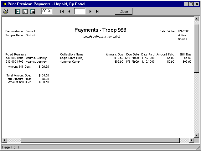 Screenshot from Trooper Copyright (C) 1996, 1999 SRT Enterprises